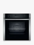 Neff N50 Slide and Hide B6ACH7HH0B Built In Electric Self Cleaning Single Oven, Stainless Steel