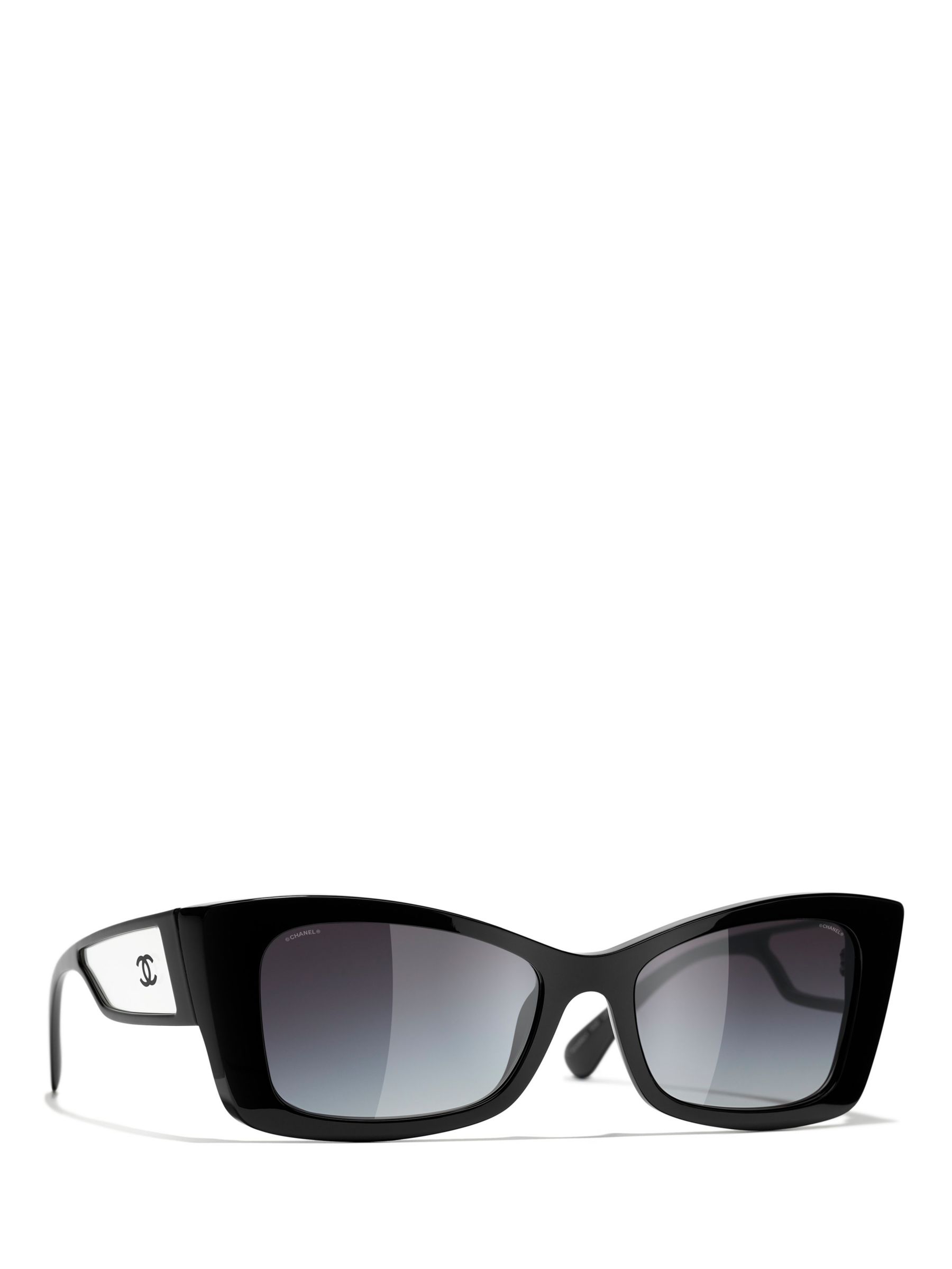 CHANEL Irregular Sunglasses CH5430 Black/Grey Gradient at John