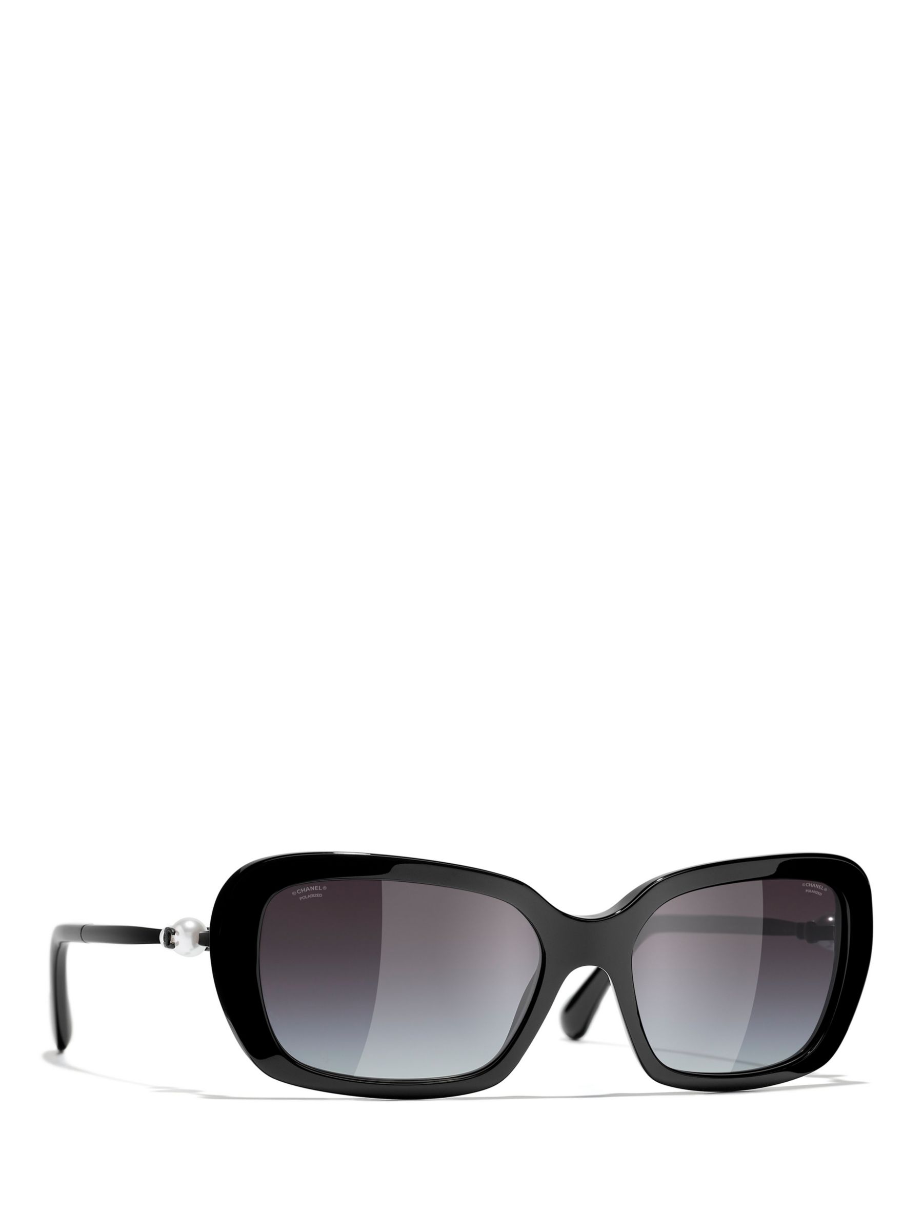 CHANEL Rectangular Sunglasses CH5427H Black/Grey Gradient at John