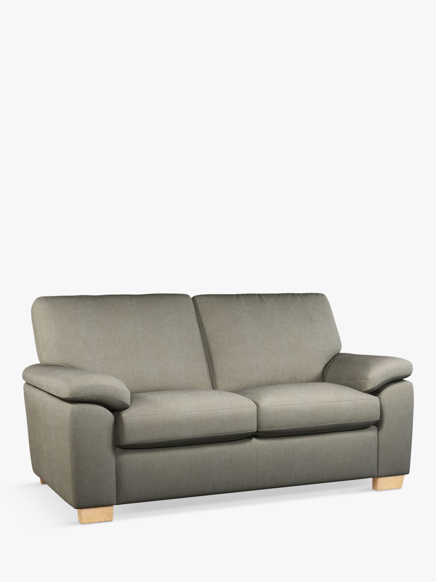 Camden Range, John Lewis Camden Medium 2 Seater Sofa, Light Leg, Soft Touch Chenille Grey
