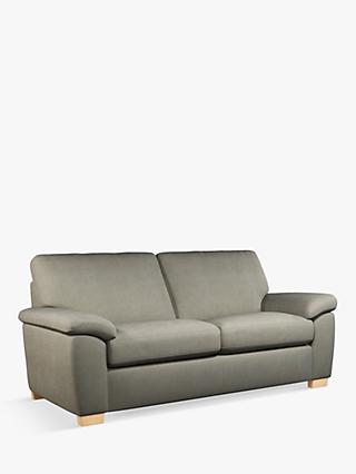 Camden Range, John Lewis Camden Large 3 Seater Sofa, Light Leg, Soft Touch Chenille Grey