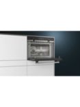 Siemens CM585AGS0B Built-In Combination Microwave Oven with Grill, Stainless Steel