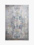 Gooch Luxury Distressed Ornate Rug, L340 x W240 cm, Blue