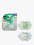 Tommee Tippee Ultra Light Nighttime Silicone Soothers, 18-36 months, Pack of 2