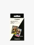 Canon Zink Sticky-Backed Photo Paper, 50 Sheets, 2 x 3" each, for Canon Zoemini Photo Printer