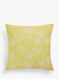 John Lewis Cow Parsley Cushion, Yellow