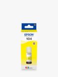Epson EcoTank 104 Ink Bottle, Yellow