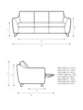 G Plan Vintage The Sixty Eight Large 3 Seater Sofa with Double Footrest Mechanism