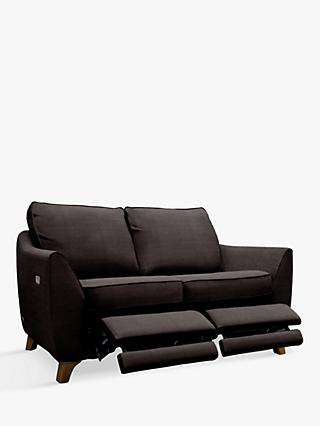 The Sixty Eight Range, G Plan Vintage The Sixty Eight Small 2 Seater Sofa with Double Footrest Mechanism, Tonic Charcoal