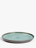 John Lewis Reactive Glaze Stoneware Side Plate, 20.6cm, Green