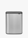 Brabantia Bo Recycling Touch Bin, 2x 30L, Matt Steel Fpp