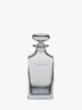 Dartington Crystal Personalised Glass Square Spirit Decanter, 650ml, Gabriola Font