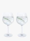 Dartington Crystal Personalised Glitz Gin & Tonic Copa Glasses, Set of 2, 520ml, Palace Script Font