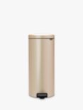 Brabantia newIcon Pedal Bin, 30L, Metallic Gold