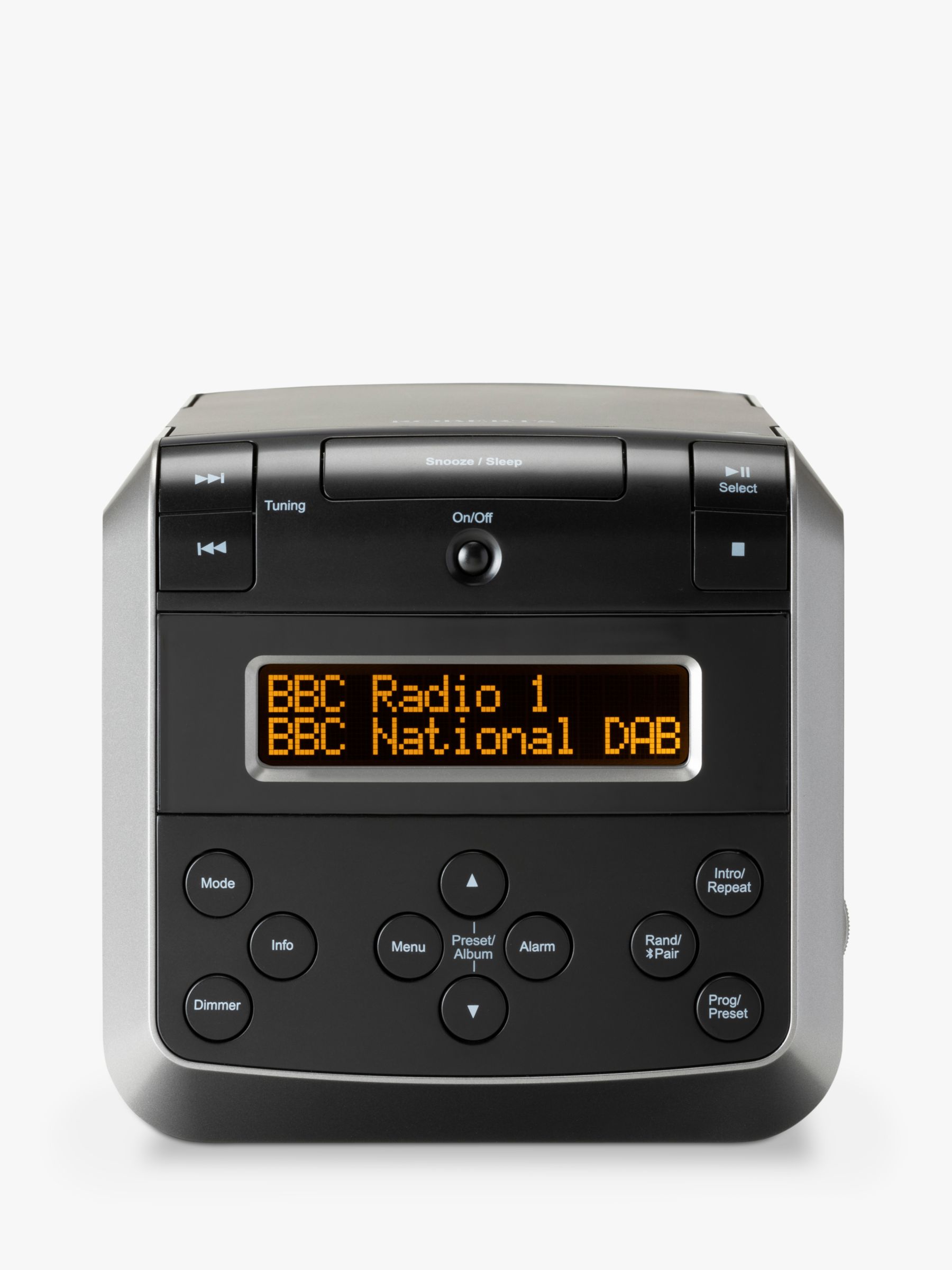 identifikation Mockingbird italiensk Roberts Sound48 DAB/DAB+/FM/CD Bluetooth Clock Radio, Black