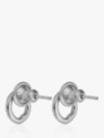 Monica Vinader Riva Diamond Circle Stud Earrings