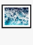 Aqua 1 - Framed Print & Mount, 66 x 86cm, Blue