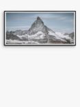 Matterhorn - Framed Print & Mount, 56 x 101.5cm, Blue/Grey
