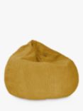 rucomfy Slouchbag Jumbo Cord Bean Bag, Mustard