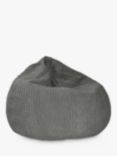 rucomfy Slouchbag Jumbo Cord Bean Bag, Slate Grey