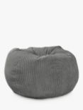 rucomfy Slouchbag Jumbo Cord Bean Bag, Slate Grey
