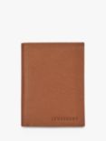 Longchamp Le Foulonné Leather Tri-Fold Wallet, Caramel