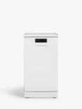 John Lewis JLDWW930 Freestanding Slimline Dishwasher, White