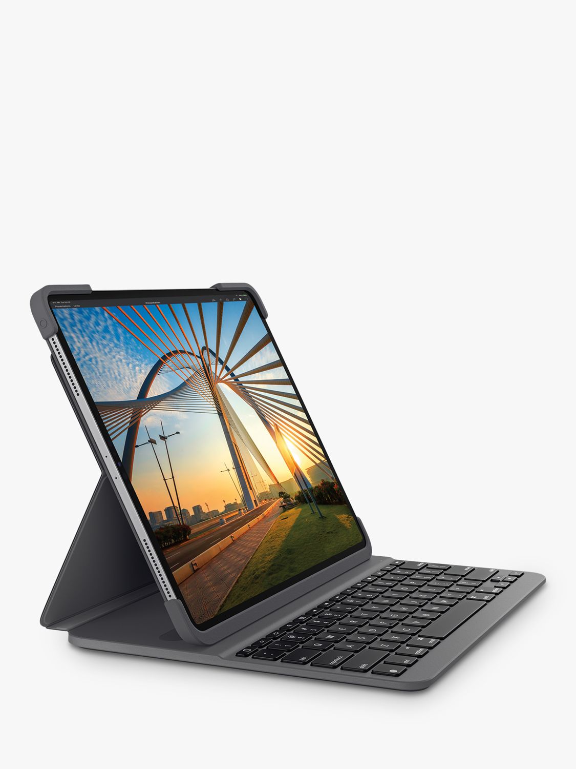 Logitech Slim Combo Folio Backlit Keyboard for iPad 12.9" (3rd 4th Graphite