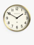 Newgate Clocks Master Edwards Analogue Wall Clock, 30cm, Radial Brass