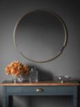 Gallery Direct Fitzroy Round Wood Frame Mirror, 80cm