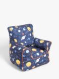 little home at John Lewis Outer Space Bean Bag Chair, Blue