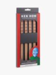 Ken Hom Reusable Bamboo Chopsticks, 4 Pairs