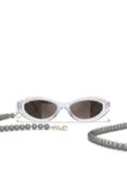 CHANEL Irregular Sunglasses CH5424, Crystal/Black