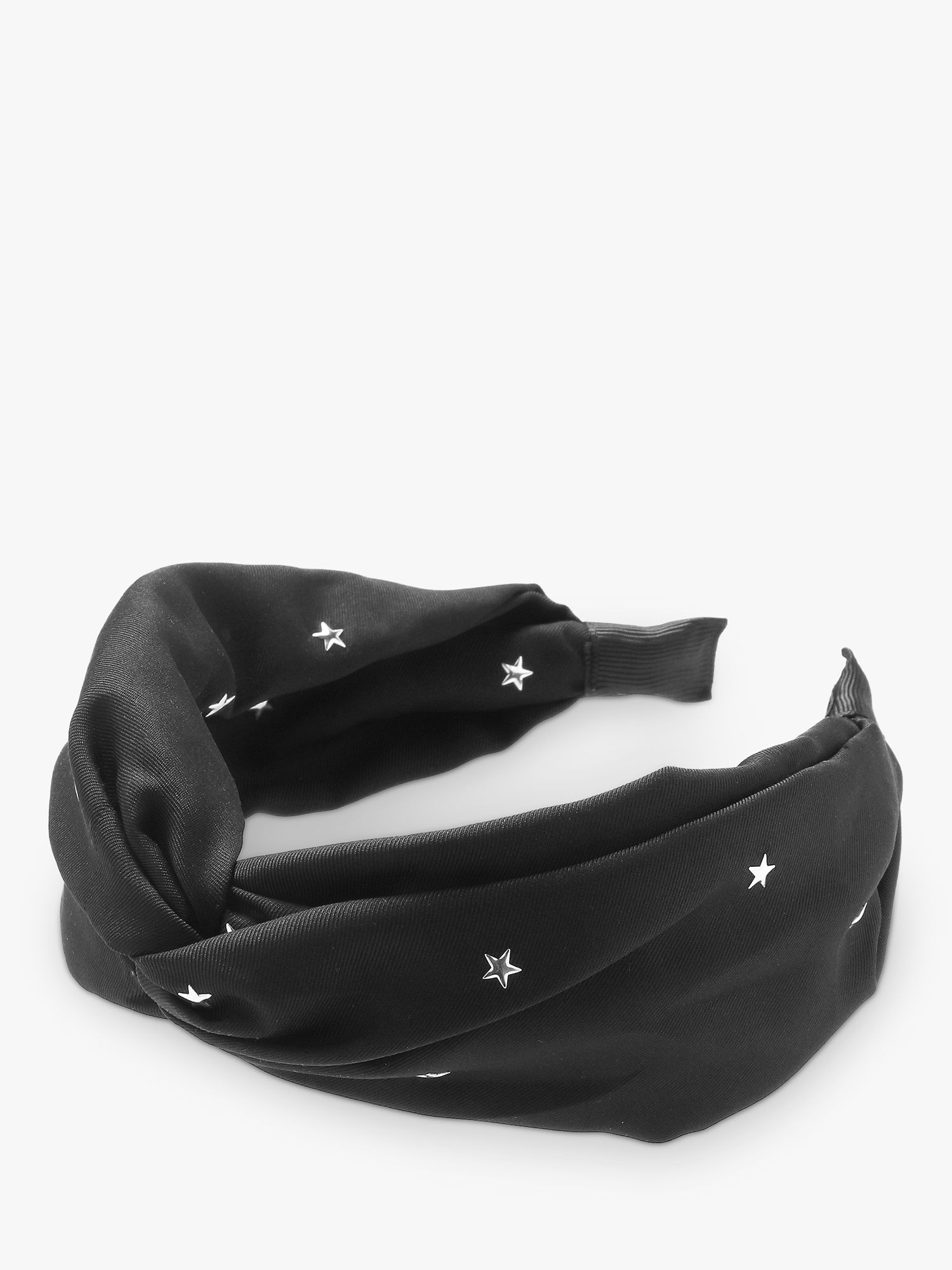 Tutti & Co Star Stud Headband, Black/Silver