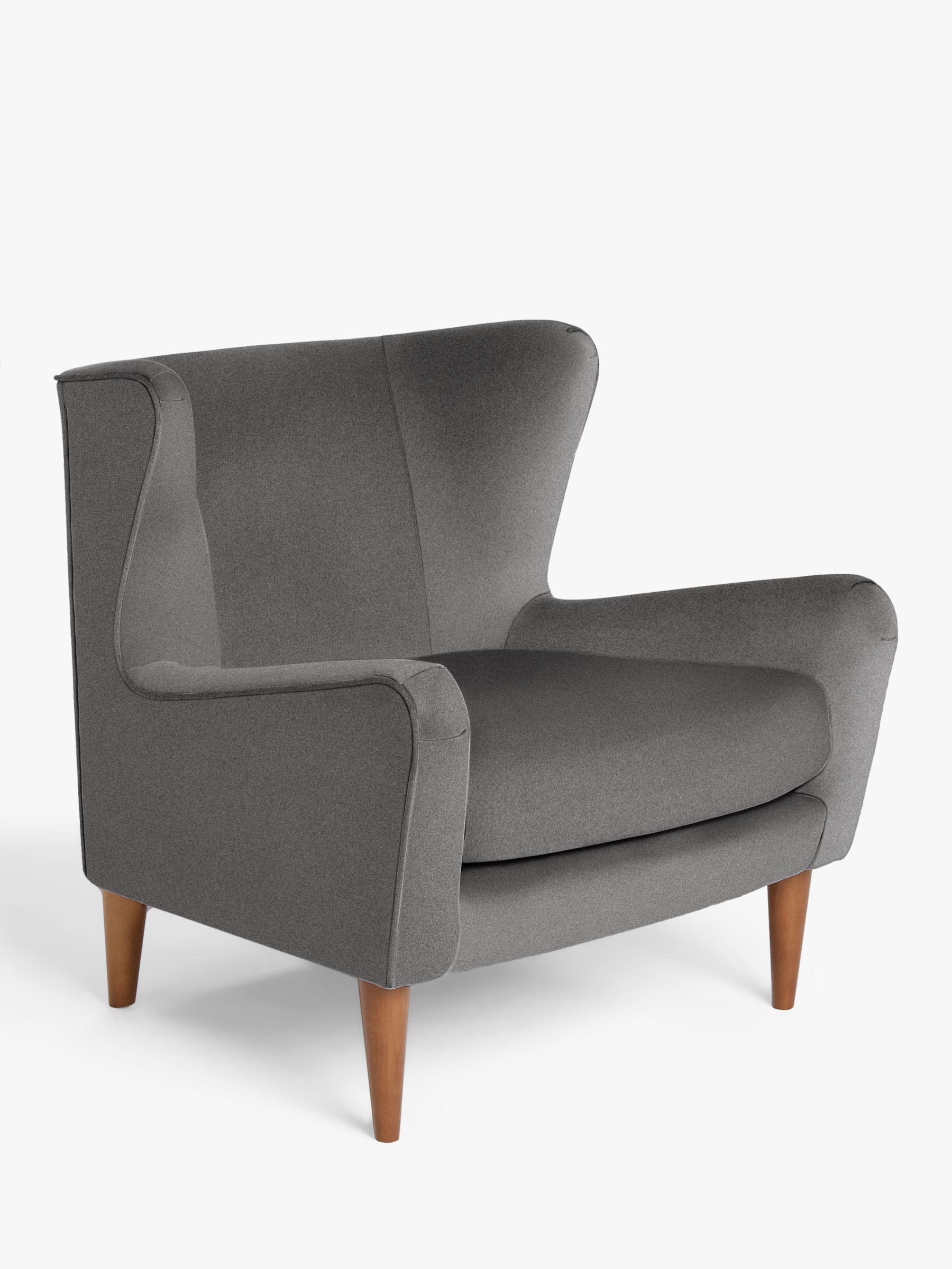 Keats Range, John Lewis + Swoon Keats Wingback Armchair, Charcoal Cotton