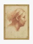 Raphael - Parmagiano Drawing Wood Framed Print, 26 x 18cm, Natural/Gold