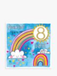 Rachel Ellen Awesome Rainbow 8th Birthday Card