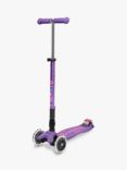 Micro Scooters Maxi Deluxe Foldable LED Scooter, Purple