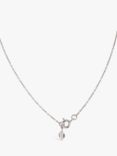 Dinny Hall Lotus Small Double Pendant Necklace, Silver