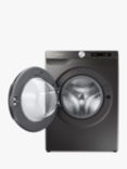 Samsung Series 5+ WW90T534DAN Freestanding ecobubble™ Washing Machine, 9kg Load, 1400rpm Spin, Graphite