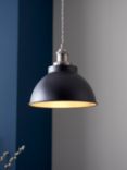 John Lewis Baldwin Pendant Ceiling Light, Black