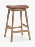 John Lewis Santino Bar Stool, Tan/Oak