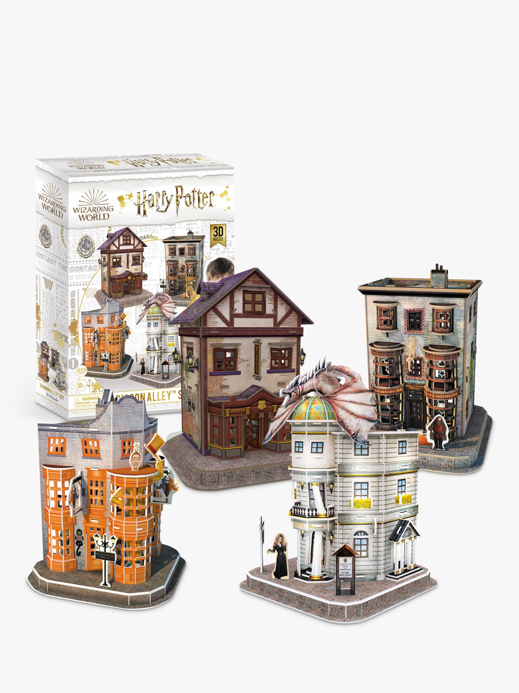 distillation believe Diplomacy University Games Harry Potter Wizarding World Diagon Alley 3D Jigsaw Puzzle,  273 Pieces