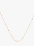 Monica Vinader Fine Beaded Chain Necklace, Gold