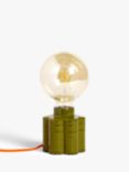 Orla Kiely Ceramic Bulbholder Table Lamp, Olive