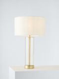 Bay Lighting Grace Glass Touch Table Lamp, Clear/Gold