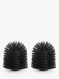 John Lewis Silicone Toilet Brush Head, 85mm, Pack of 2