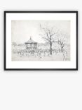 LS Lowry - 'Peel Park Bandstand, Salford' Framed Print & Mount, 42 x 52cm, Grey