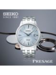 Seiko SRPE19J1 Men's Presage Automatic Date Bracelet Strap Watch
