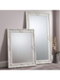 Gallery Direct Hampshire Rectangular Decorative Frame Leaner / Wall Mirror, 170 x 84cm, Cream